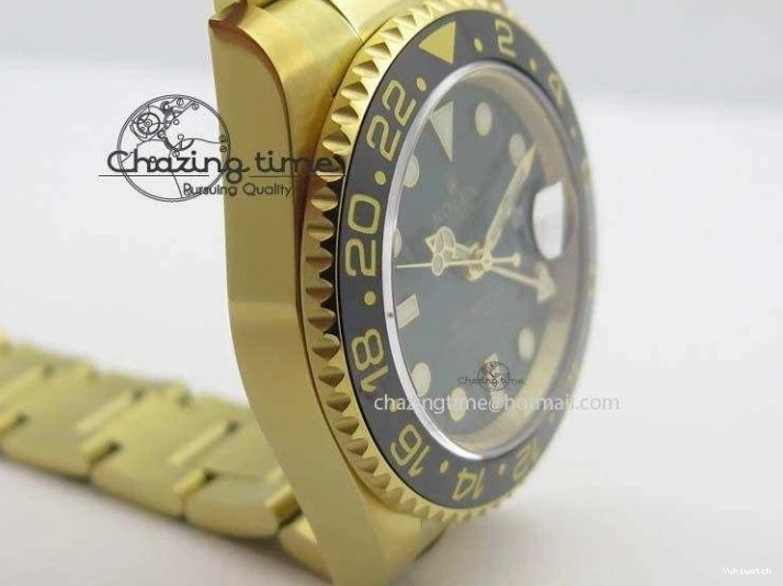 GMT-Master Bezel On Bracelet YG II Bp-Maker Green Ceramic YG A3186 116718LN Dial 1002